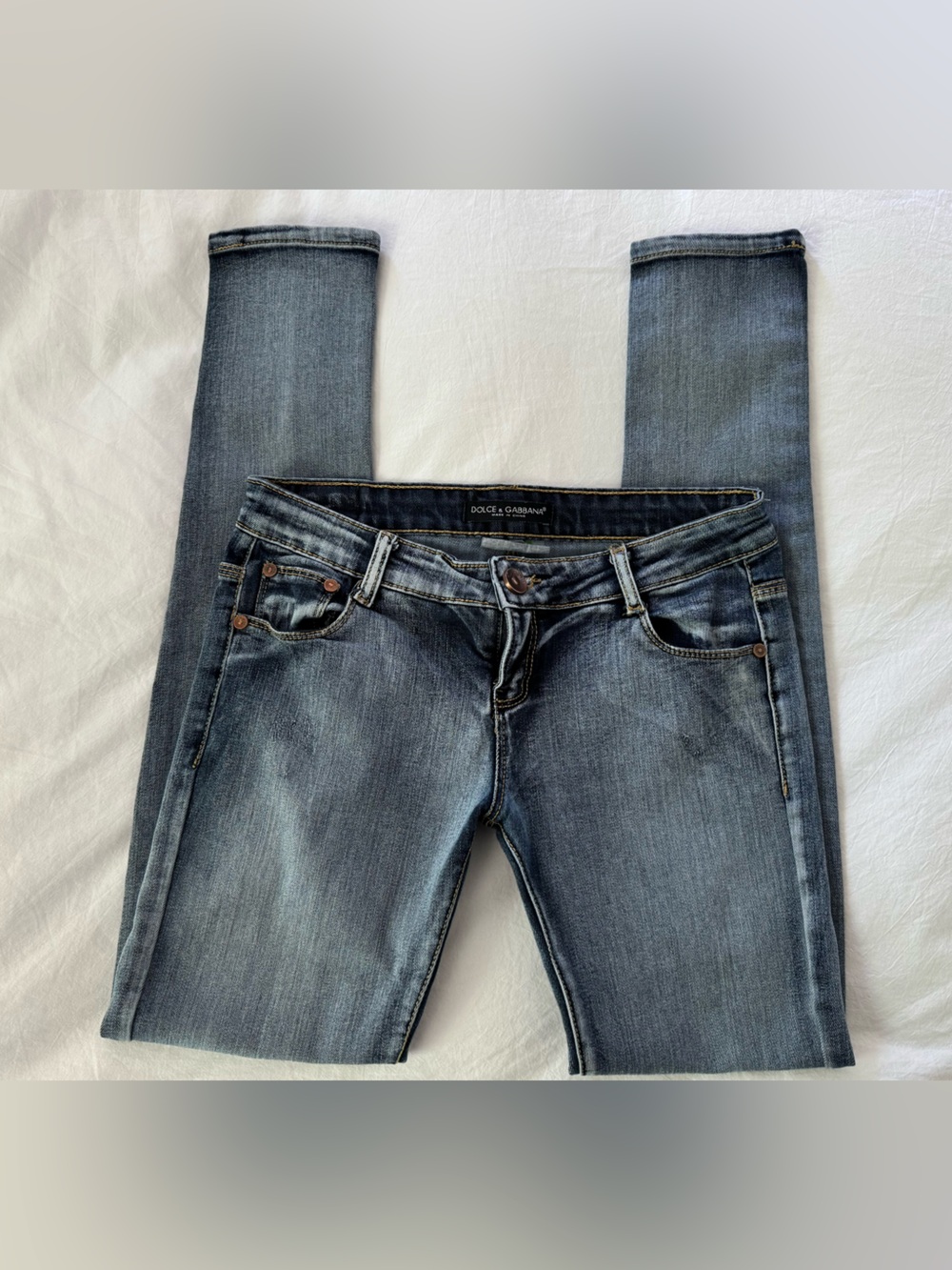 Dolce and Gabanna Low Rise 90s Skinny Jeans